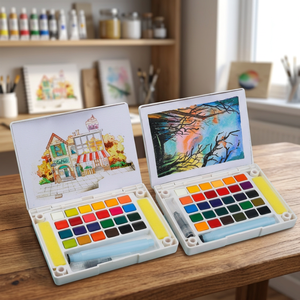 Paul Cézanne PB058 – Coffret de 24 couleurs de gouache solide sur papier avec pinceau aquarelle pour enfants et adultes – Fabriqué au Jiangxi - Product Image 4