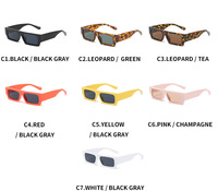 Nouvelles Lunettes de Soleil Carrées 2025 – Style Européen et Américain, Personnalisables, Colorées, avec Logo sur Mesure