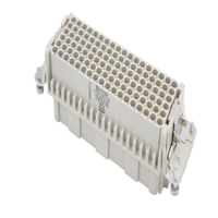 Connecteur robuste HEE à 64 broches, insert en métal usiné CNC, matériel de verrouillage, fiche industrielle pour l'aviation