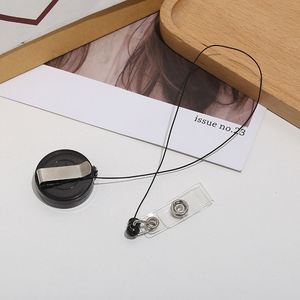 Wholesale Plastic 32mm Transparent Round Retractable ID Badge Reel - Product Image 6