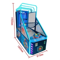 Machine de jeu d'arcade de basketball vidéo LED 42 pouces à monnayeur, jeu de sport d'intérieur de type basketball de rue, prise UE pour centres de jeux