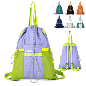 Sac à dos de <span class=keywords><strong>randonnée</strong></span> léger avec fermeture à cordon pour la <span class=keywords><strong>randonnée</strong></span> en plein air, sac de sport portable à double bandoulière pour <span class=keywords><strong>femme</strong></span> - Product Image 1