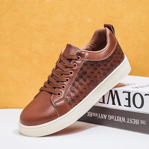 Baskets décontractées d'été pour hommes 39-45, nouveau style coréen, semelle <span class=keywords><strong>blanche</strong></span> souple, respirantes et polyvalentes, à lacets, pour jeunes hommes - Product Image 1