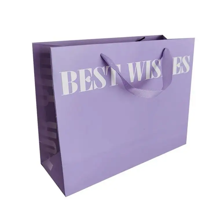 Custom Wholesale Small MOQPaper Bag Logo Printed Paper Bags for Shopping Gift small business With Handles