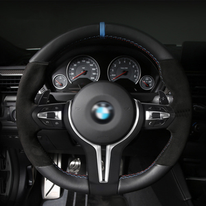 Volante de Fibra de Carbono Real con Revestimiento de Alcántara para <span class=keywords><strong>BMW</strong></span> E46 M3 <span class=keywords><strong>2021</strong></span>, de Antiguo a Nuevo - Product Image 6