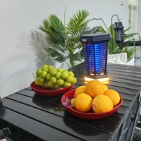 Jardín Solar Bug Zapper impermeable recargable Auto On/Off Mosquito Killer lámpara Mosquito Catcher luz decorativa para Patio