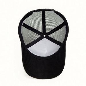 Gorra de béisbol transpirable de malla y gamuza para camionero con publicidad - Product Image 5