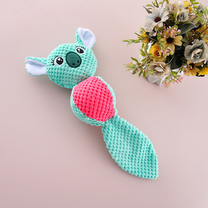 Corduroy <b>Plush</b> Teeth Cleaning Squeaky Pet Toy for Dog Soft Toy with Squeaker - Product Image 6