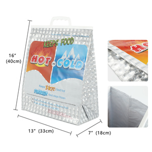 Mua số lượng lớn cách điện đáy vuông mát Túi Tote Túi tái sử dụng túi isotherme lý tưởng cho các cửa hàng tồn kho và tủ lạnh lưu trữ - Product Image 2