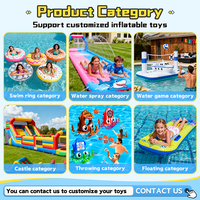 Tapis de jeu gonflables en PVC pour jeux aquatiques d'été en plein air, pour cour et plage, vente en gros sur mesure