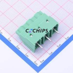 1714984 Screw Terminal Block Through hole Component (THT),P=9.52mm Connector 1x3P 9.52mm Green Through Hole - Product Image 1