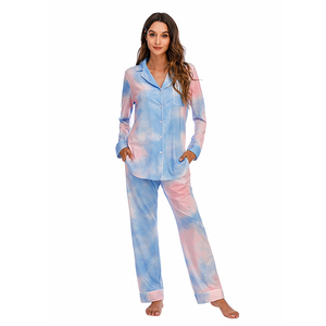 Set <span class=keywords><strong>Pigiama</strong></span> da <span class=keywords><strong>Donna</strong></span> all'Ingrosso in <span class=keywords><strong>Modal</strong></span>, Abbigliamento da Notte e Loungewear, Pigiami Morbidi a Maniche Lunghe in Cotone Personalizzato da <span class=keywords><strong>Donna</strong></span> - Product Image 6