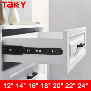 4510 3 Gấp Nhiệm Vụ Nặng Nề Bóng Mang Dưới Mount <span class=keywords><strong>Slide</strong></span> Ngăn Kéo Đường Sắt Kênh - Product Image 3