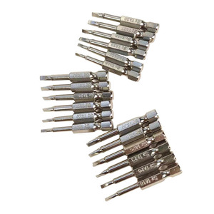 Yunbei Yb Triangular <b>Screwdriver</b> <b>Bits</b> 6 Pc <b>Set</b> 1/4 Inch Shank Silver Electric Tool <b>Bit</b> - Product Image 1