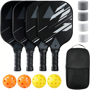 Wide Body Fiberglass Pickleball Bat Polymer Honeycomb Core High <b>Rebound</b> Performance Anti Slip Cushioned Grip For Adult Match - Product Image 1