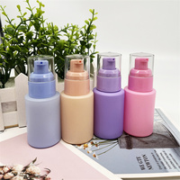 Couleur bleu rose Beige, emballage personnalisable pour les soins de la peau, pot de crème, Lotion, bouteille en verre, bouteilles d'emballage