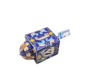 Jeu de rôle hanukah et judaike en argent massif, émail, 30mm, ED031 - Product Image 5