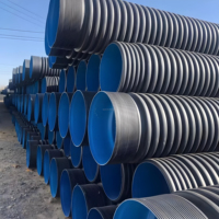 Tuyau de drainage en soufflet en PEHD double couche DN110-DN800, raccord à fusion à douille de 6 pouces, durée de vie de 60 ans, marque JINYE, certifié CE