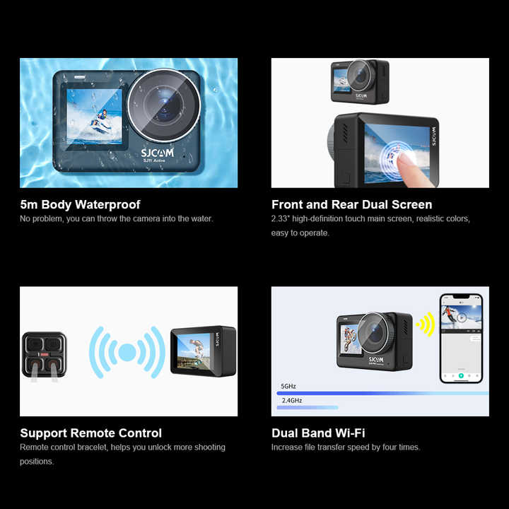 4K Action Camera SJCAM SJ11 Active Body Waterproof 20MP Sports Action Cam| Alibaba.com