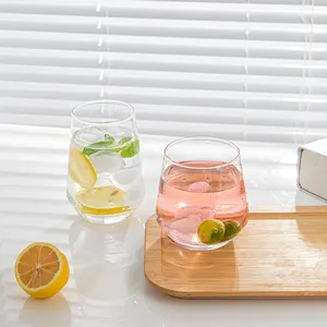 Top Seller Hexagon Design Drinking Glasses Glass Tumbler Water Glasses Cup Glass Tea Cups