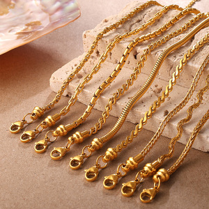 Pulsera de Moda con Dijes, Acero Inoxidable 18K, Diseño de Espina de Serpiente Trenzada, Forma de Corazón, Joyería Unisex para Regalo - Product Image 2