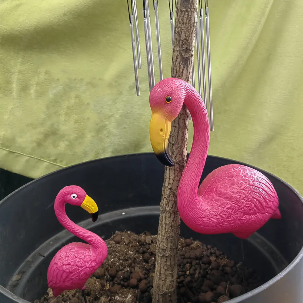 멀티 타입 현실적인 대형 핑크와 레드 플라밍고 정원 장식 잔디 입상 마당 초원 파티 예술 장식 홈 공예