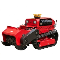Tondeuse à gazon automotrice sur chenilles télécommandée, robuste, de qualité industrielle, à essence, avec coupe réglable, modèle 2026