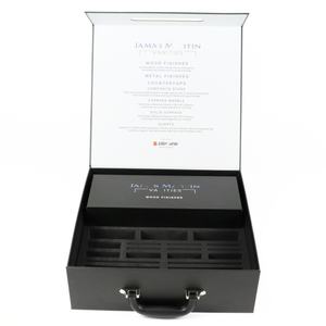 Crown Win Recycle Box Boite De Maquillage Portable Watch Magnetic Black Suitcase Gift Box Luxury with Handle Foam Pr Paper Boxes - Product Image 1