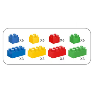 Blocchi da Costruzione Giganti per Bambini, Gioco Educativo Classico Fai-da-Te, Mattoncini Impilabili in ABS, Set di Costruzioni per Bambini dai 12 Mesi in Su - Product Image 3