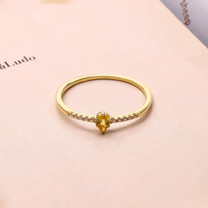 Femmes bijoux de mariage fiançailles grand diamant <span class=keywords><strong>pas</strong></span> <span class=keywords><strong>cher</strong></span> prix 18K bague en or - Product Image 5