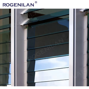 ROGENILAN, fournisseur chinois, fenêtre à persiennes en aluminium ventilée, double vitrage Low-E réglable, volets pour fenêtres - Product Image 6