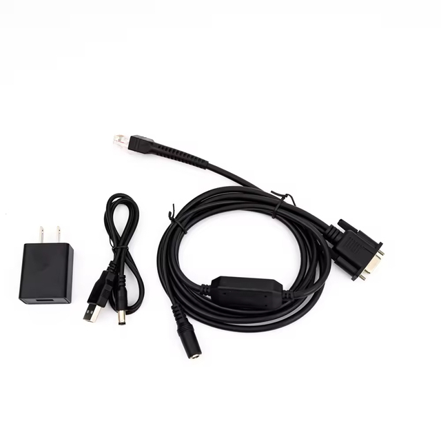 Gutao Brand Quality Industrial Data RS-232 Cable Computer & Barcode Scanner 12V Serial Port Data Cable for Scanner Gun