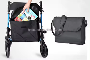 <strong>Roller</strong> Folding <strong>Walker</strong> Portable Adjustable Shopping Medical Outdoor Aluminum Walking Aid with <strong>Seat</strong> - Product Image 5