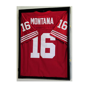Wholesale 3D Deep Football Shirt Frames Display Case Wood Jersey Shadow Box