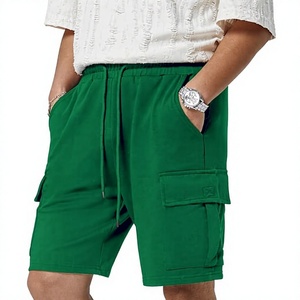 Men's Casual <strong>Lime</strong> <strong>Green</strong> Drawstring Cargo Plaid Woven Breathable Quick Dry Needle Detection Bermuda <strong>Shorts</strong> Pockets Mid Waist 100% - Product Image 1