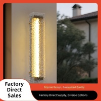 Lampe murale extérieure LED moderne, minimaliste et luxueuse, étanche, pour cours, jardins, entrées, devantures de magasins