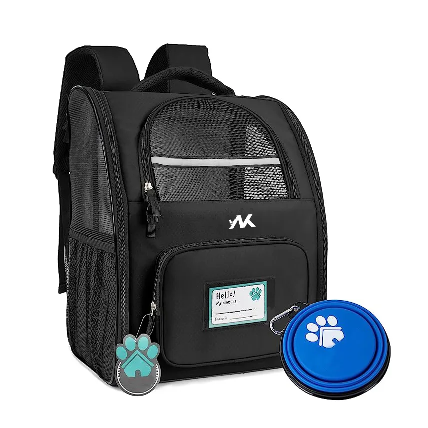 Deluxe Pet Carrier Backpack para cães e gatos pequenos Ventilado Design Two-Sided entrada para viagens