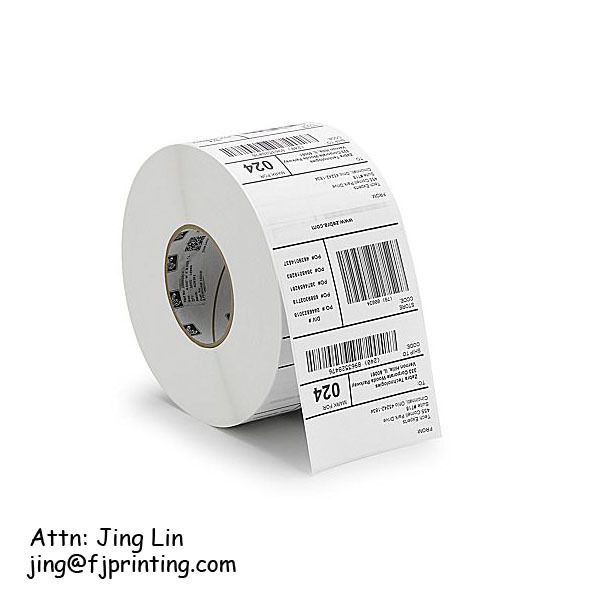 Customized Packaging Barcode Printing Price Ticket Roll Food Packaging Paper Label Sticker