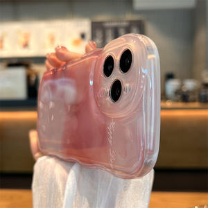 Funda transparente TPU Wave <span class=keywords><strong>Halo</strong></span> para IPhone14promax Anti Drop Mobile Cover - Product Image 3