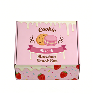 Boîte en papier écologique pour aliments pour bébés, avec impression sérigraphique personnalisée du logo, design beauté, qualité alimentaire, pour donuts et sucreries - Product Image 4