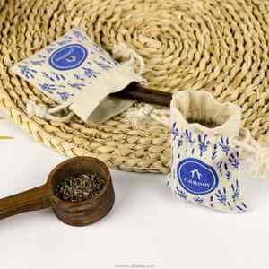 Bolsa de Almacenamiento de Joyería con Cordón de Algodón Orgánico, Impresa Personalizada, a Prueba de Polvo, con Empaque para Collares - Regalo - Product Image 4