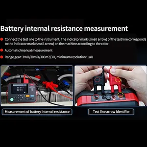 UNI-T UT677A+ เครื่องวัดความต้านทานแบบมือถือ เครื่องทดสอบความต้านทานภายในแบตเตอรี่ 0-70V ความแม่นยำสูง 1% IP55 รับประกัน 1 ปี 10W UNI-T UT677A - Product Image 5