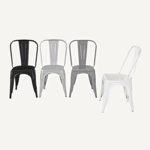 Ferro impilabile industriale Vintage retrò sedie all'aperto ristorante bar <span class=keywords><strong>Cafe</strong></span> sedie in metallo per la vendita - Product Image 3