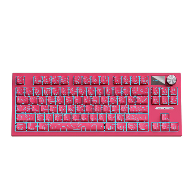 Langtu LT84 Contour-line Hot-swappable Mechanical Keyboard Wired PC Keyboard Side-printed Keycaps