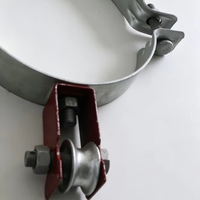 Accessoires pour lignes aériennes : Pince de poteau ADSS DEG CA GCA RL 2A pour montage sur poteau, pour raccords de câbles à fibre optique
