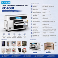 Printer UV Flatbed & Roll Inkjet A3 4060 Terjangkau untuk Toko Percetakan Kartu PVC, Bola Golf, dan Pena, Printer UV untuk Usaha Kecil