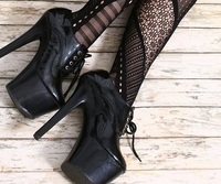 Chaussures à talons pour femmes en cuir verni 20 cm, grandes tailles, chaussures de pole dance, talons plateforme pour femmes