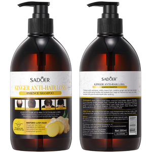 Champú <span class=keywords><strong>Herbal</strong></span> de Jengibre con Esencia Vegetal, Suavizante, Hidratante, Limpieza Profunda, Anti-queda de Cabello, Anti-Caída del Cabello - Product Image 6