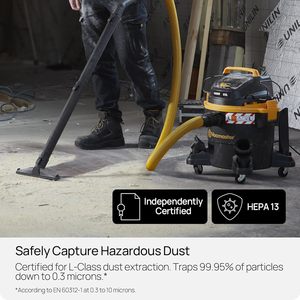 <span class=keywords><strong>Aspirateur</strong></span> industriel professionnel Vacmaster BSCI, 1200W, 23L, classe L, pour sols secs et humides, VJF1223PF - Product Image 4