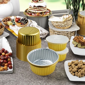 1450ml nhôm thực phẩm bánh nướng container 180*145*80mm bánh thiếc <span class=keywords><strong>5</strong></span> inch nhôm chảo với nắp - Product Image 6